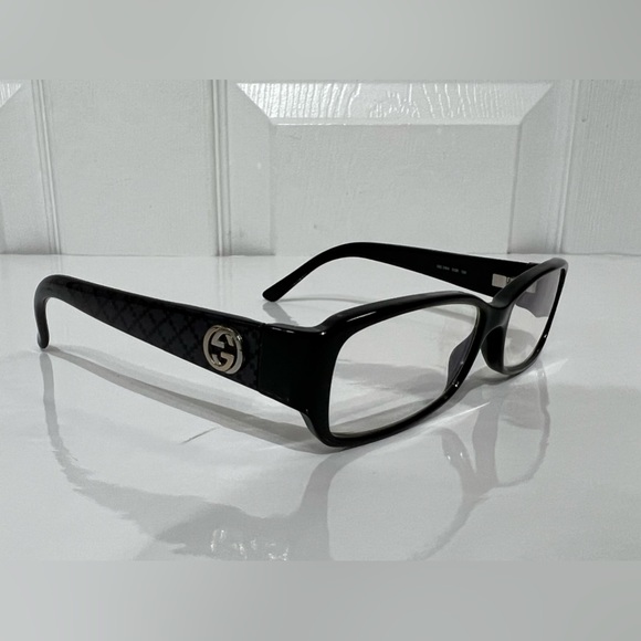 Gucci Eyeglass Frame with GG gold/silver tone interlocking design - Picture 8 of 16